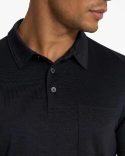 Zephyr Polo | Black Heather -TrendSphere 0022 V1000HBK FA22 M ECOMM TOP 0423