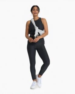 Clean Elevation Legging | Charcoal Heather Gingham -TrendSphere 0071 VW444HCG 3753
