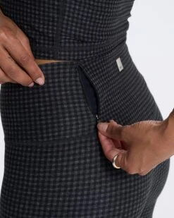 Clean Elevation Legging | Charcoal Heather Gingham -TrendSphere 0072 VW444HCG 3732