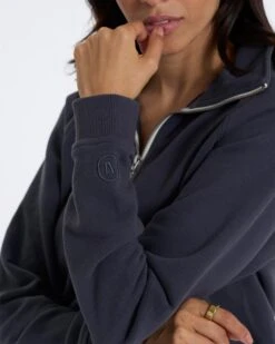 Vista Half Zip Hoodie | Charcoal Heather -TrendSphere 0102 VW267HCC 3989