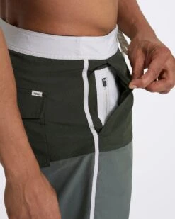 Cruise Boardshort | Dusty Pine Colorblock -TrendSphere 0144 V314DPC 1253