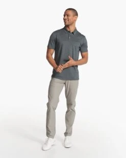 Zephyr Polo | Smoked Beryl Heather 12 Zephyr Polo | Smoked Beryl Heather -TrendSphere V1000HSY FA23 M ECOMM TOPS FULL 4