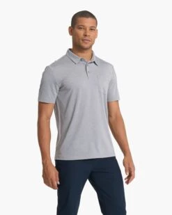 Zephyr Polo | Heather Grey 9 Zephyr Polo | Heather Grey -TrendSphere V1000HTG FA22 M ECOMM FULL 0265