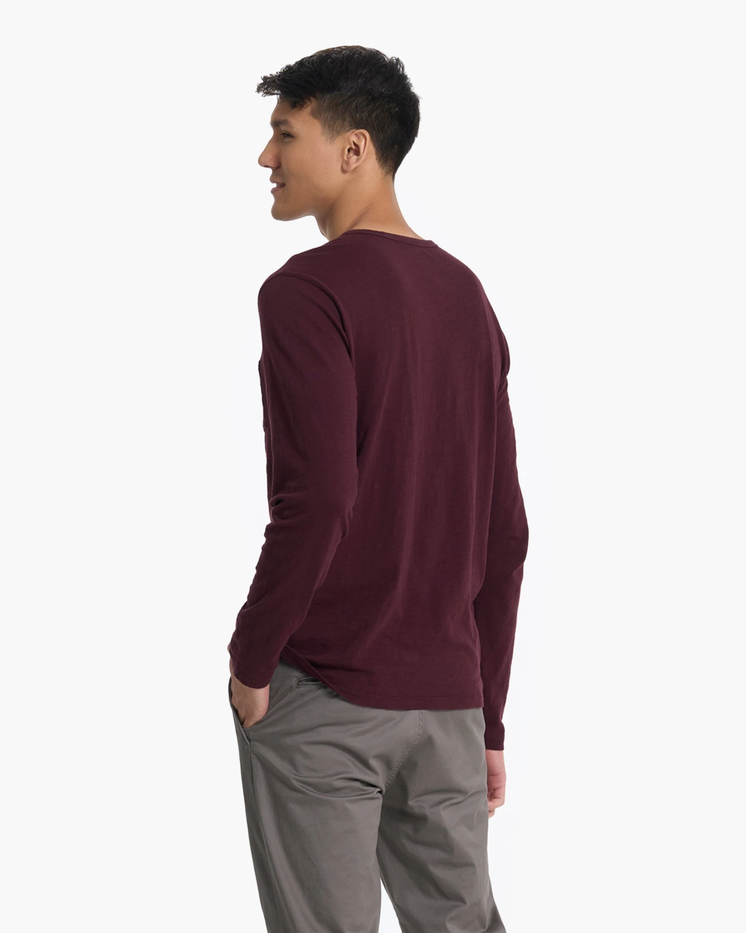 Long Sleeve Rise Tee | Ruby 5 Long Sleeve Rise Tee | Ruby - Image 3