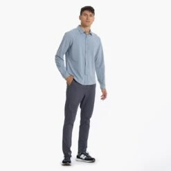 Long Sleeve Bridge Button Down | Light Cloud 12 Long Sleeve Bridge Button Down | Light Cloud -TrendSphere V1002LCL 00113
