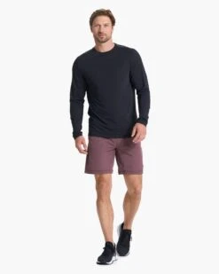 Long Sleeve Current Tech Tee | Black -TrendSphere V1003BLK 02181