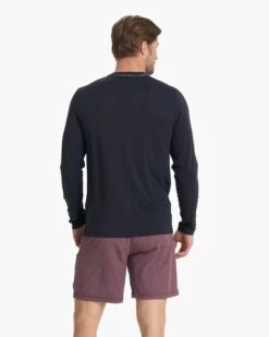 Long Sleeve Current Tech Tee | Black -TrendSphere V1003BLK 02184