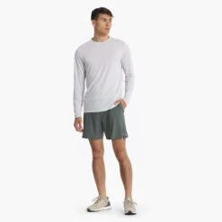 Long Sleeve Current Tech Tee | Salt 11 Long Sleeve Current Tech Tee | Salt -TrendSphere V1003SAL 02804