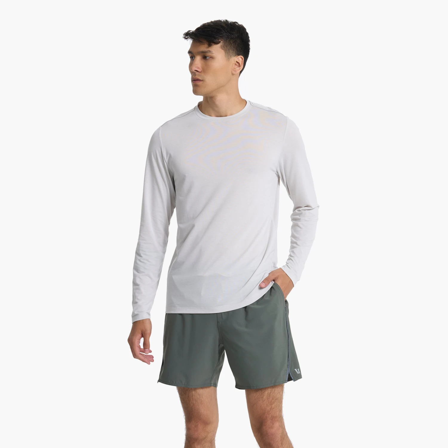 Long Sleeve Current Tech Tee | Salt 4 Long Sleeve Current Tech Tee | Salt - Image 2