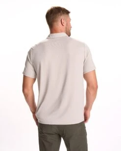 Knit Twill Polo | Beachsand Heather 12 Knit Twill Polo | Beachsand Heather -TrendSphere V1004HBS FA23 M ECOMM TOPS BACK TOPS 23