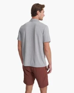 Knit Twill Polo | Steel Heather -TrendSphere V1004STH SP23 M ECOMM TOPS TOP 0738 4X5 22c4e42b f2ad 422e 99a5 bbd258d1c3b0