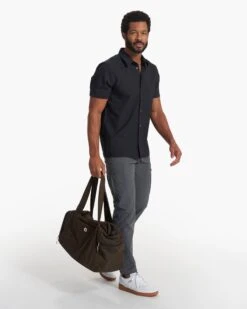 Short Sleeve Manhattan Button Down | Black -TrendSphere V1024BLK SP23 M ECOMM TOPS FULL 0458 1X1 43a3652b e271 4af9 8de5 ffa1492ac358