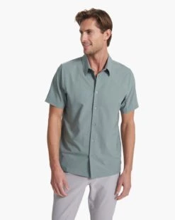 Short Sleeve Manhattan Button Down | Stormy -TrendSphere V1024STY SP23 M ECOMM TOPS TOP 1169 1X1 6d78a5a8 d82d 4d0a 8e6e 850c0ce07a60