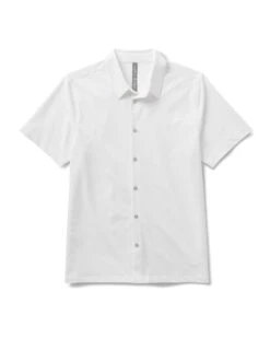 Short Sleeve Manhattan Button Down | White