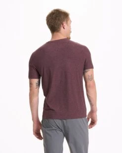Strato Tech Tee | Chestnut Heather -TrendSphere V126HCH 07949