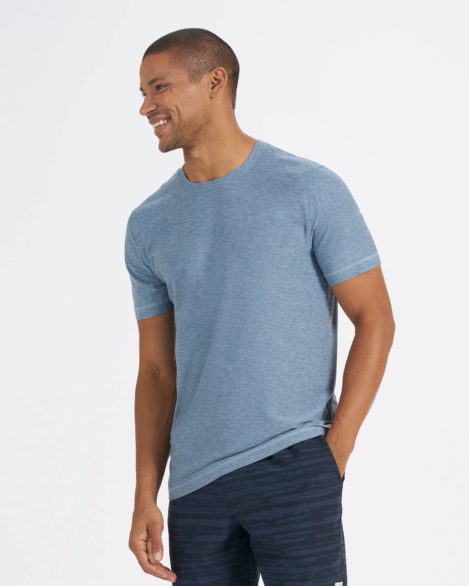 Strato Tech Tee | Cloud Heather 5 Strato Tech Tee | Cloud Heather - Image 3