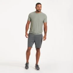 Strato Tech Tee | Eucalyptus Heather -TrendSphere V126HEU 0633