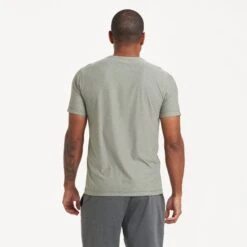 Strato Tech Tee | Eucalyptus Heather -TrendSphere V126HEU 0673