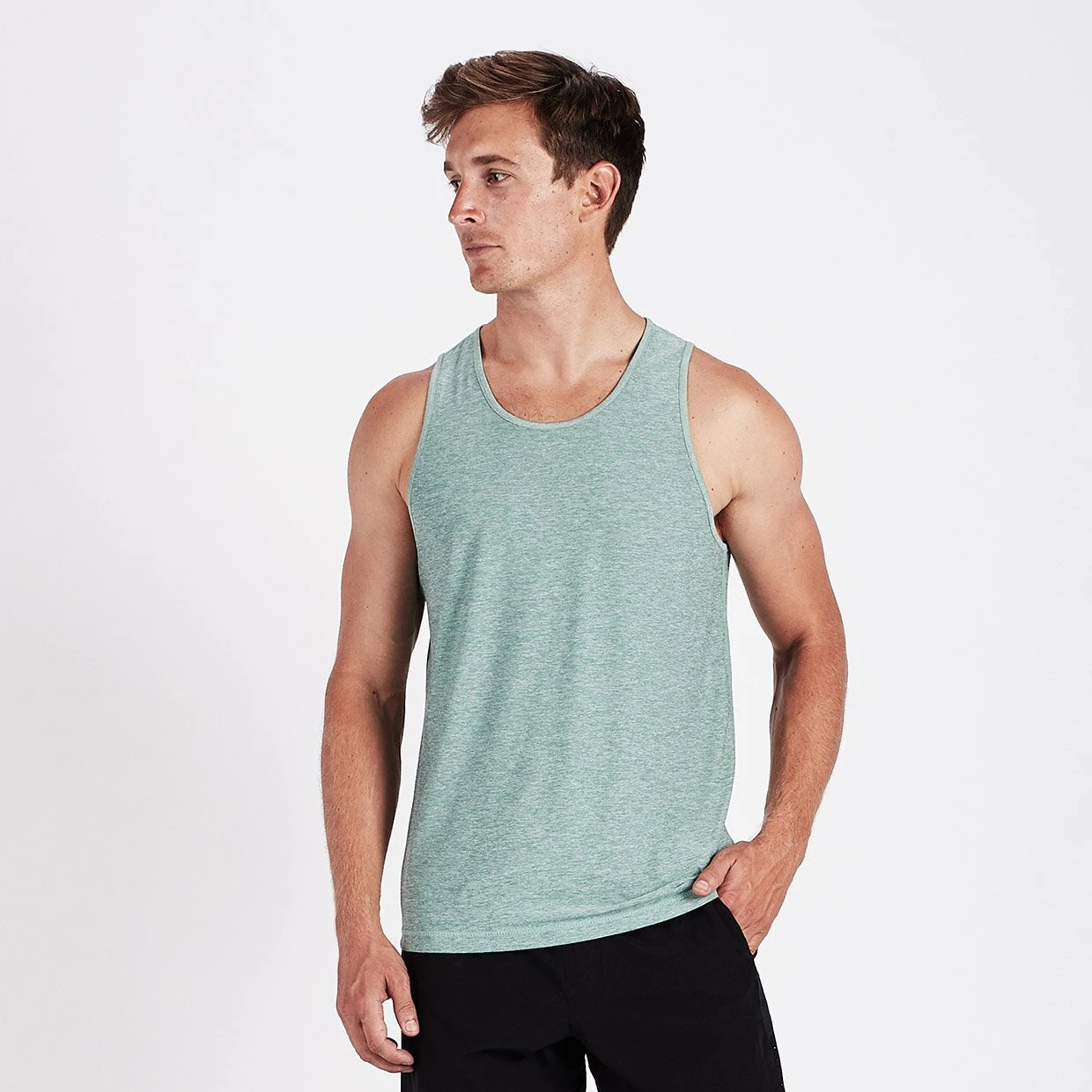 Strato Tech Tank | Aloe Heather 4 Strato Tech Tank | Aloe Heather - Image 2