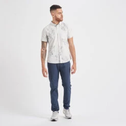 Crest Short Sleeve Button-Down | Salt Vintage Floral -TrendSphere V150SVF 4