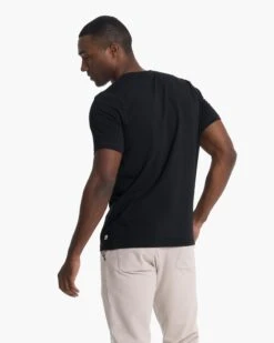 Short-Sleeve Ever Henley | Black -TrendSphere V165BLK 3