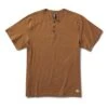 Short-Sleeve Ever Henley | Tobacco 2 Short-Sleeve Ever Henley | Tobacco -TrendSphere V165TOB