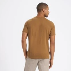 Short-Sleeve Ever Henley | Tobacco -TrendSphere V165TOB 3