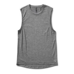 Zephyr Muscle Tee | Charcoal Heather