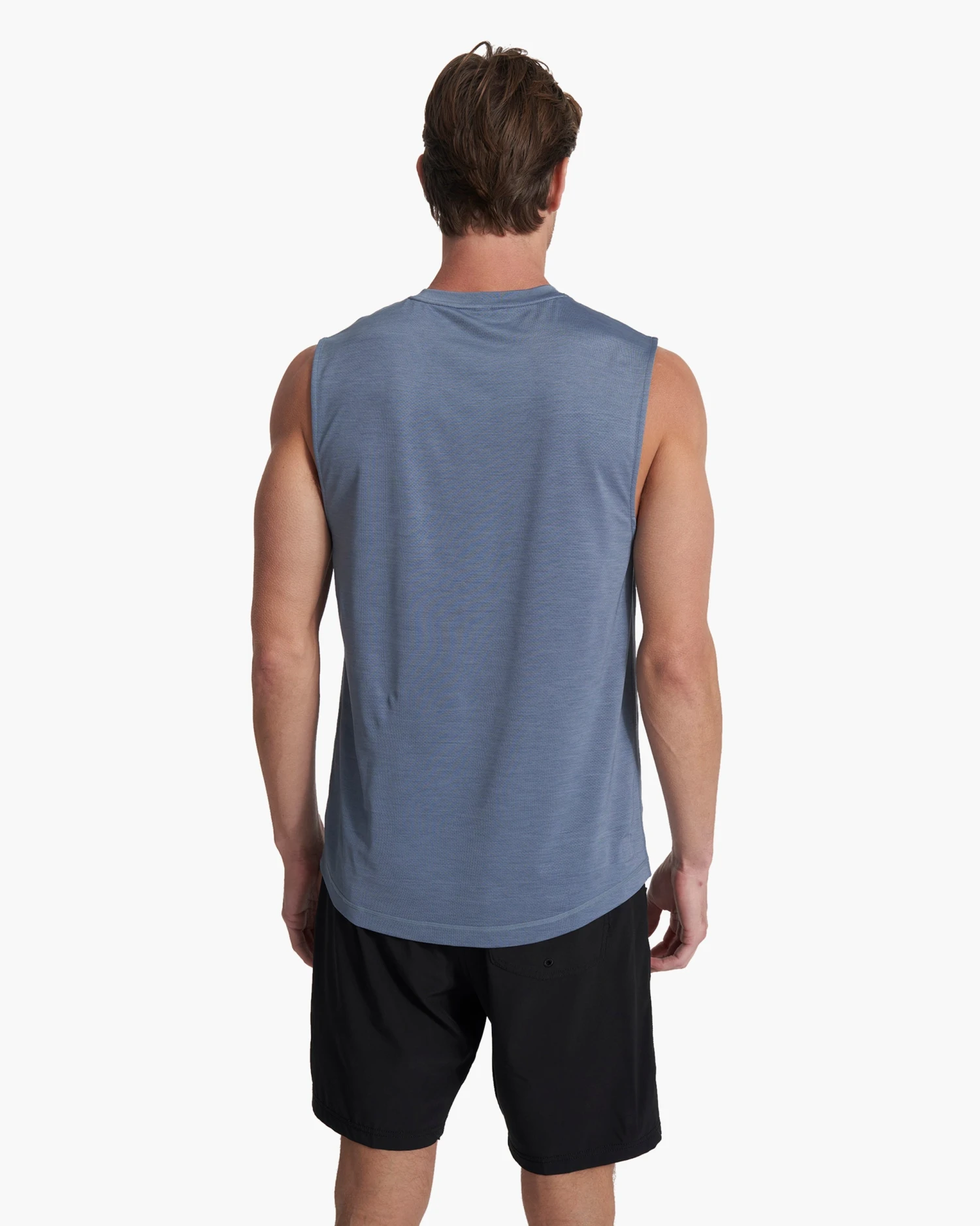 Zephyr Muscle Tee | Light Azure Heather 6 Zephyr Muscle Tee | Light Azure Heather - Image 4