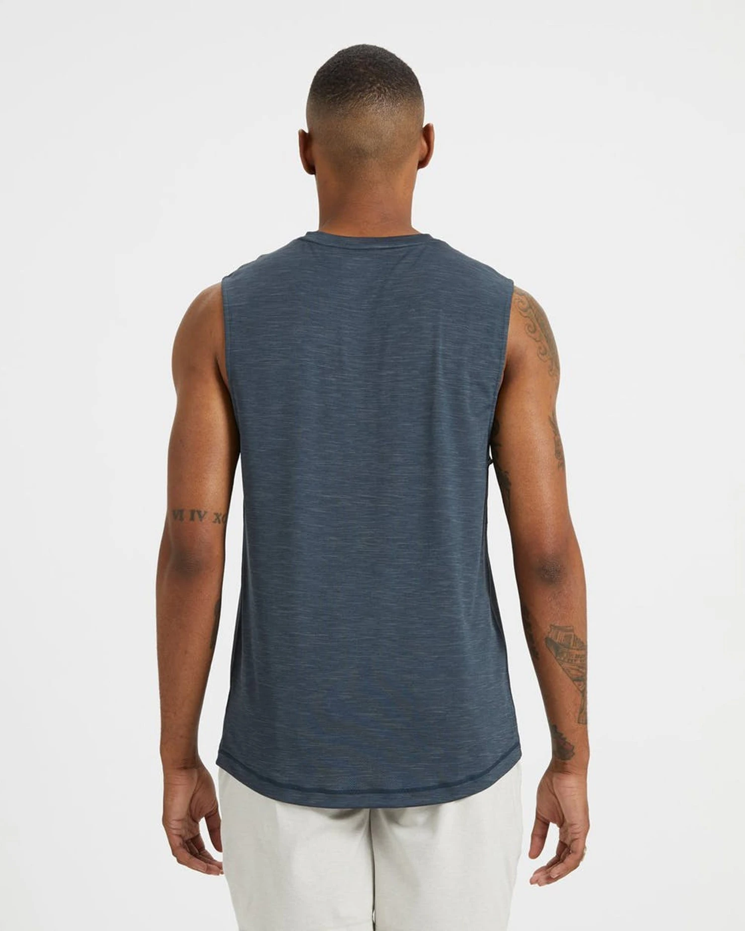 Zephyr Muscle Tee | Indigo Heather 6 Zephyr Muscle Tee | Indigo Heather - Image 4