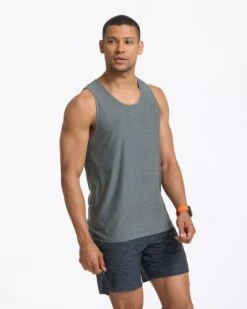 Strato Tech Tank | Dusty Pine Heather -TrendSphere V173HDY 00281