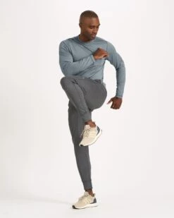 Long Sleeve Tradewind Performance Tee | Cloud Heather -TrendSphere V177HCL 3