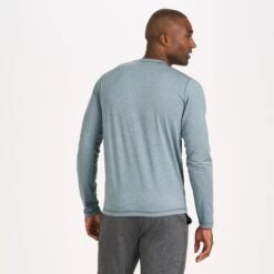 Long-Sleeve Tradewind Performance Tee | Steel Blue Heather -TrendSphere V177HSB 3 96df8efd 3567 48e8 b09c 52935d1a7cf2