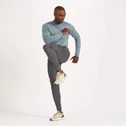 Long-Sleeve Tradewind Performance Tee | Steel Blue Heather -TrendSphere V177HSB 5 5abfb1b1 d048 4ced bff7 d190b88dc770