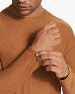 Long Sleeve Strato Tech Tee | Autumn Heather -TrendSphere V178HAU FA23 M ECOMM TOPS DETAIL 7