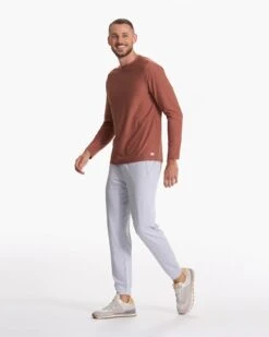 Long Sleeve Strato Tech Tee | Copper Heather -TrendSphere V178HCO SP23 M ECOMM TOPS FULL 3660 1X1 855f6292 964a 4621 9d8d e93ac47ed569
