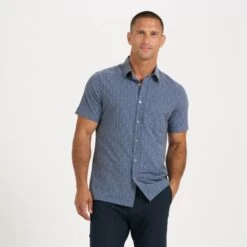Short-Sleeve Bridge Button Down | Azure Arrows 11 Short-Sleeve Bridge Button Down | Azure Arrows -TrendSphere V184AZA 1 2229cb4a 2152 4140 846f ecfb507f8365