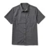 Short-Sleeve Bridge Button Down | Charcoal Arrows -TrendSphere V184CHA 1