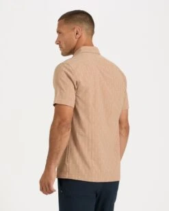 Short-Sleeve Bridge Button Down | Wheat Arrows 10 Short-Sleeve Bridge Button Down | Wheat Arrows -TrendSphere V184WHA 4 babc9c1d 6e99 4526 9d5f dc0fe557c509
