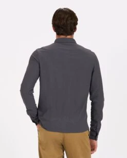 Long-Sleeve Ace Button-Down | Charcoal -TrendSphere V185CCL 3