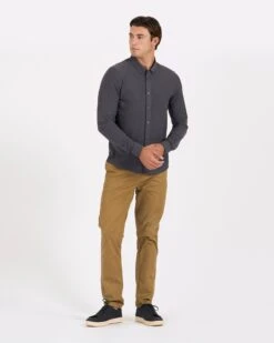 Long-Sleeve Ace Button-Down | Charcoal -TrendSphere V185CCL 4 update