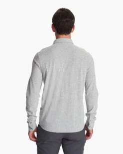 Long-Sleeve Ace Button-Down | Light Grey -TrendSphere V185LTG 3
