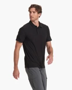 Strato Tech Polo | Black -TrendSphere V188BLK SP23 M ECOMM TOPS DETAIL 4118 1x1 b78e823e 36c1 4c7b bd0c 17d064984ee7