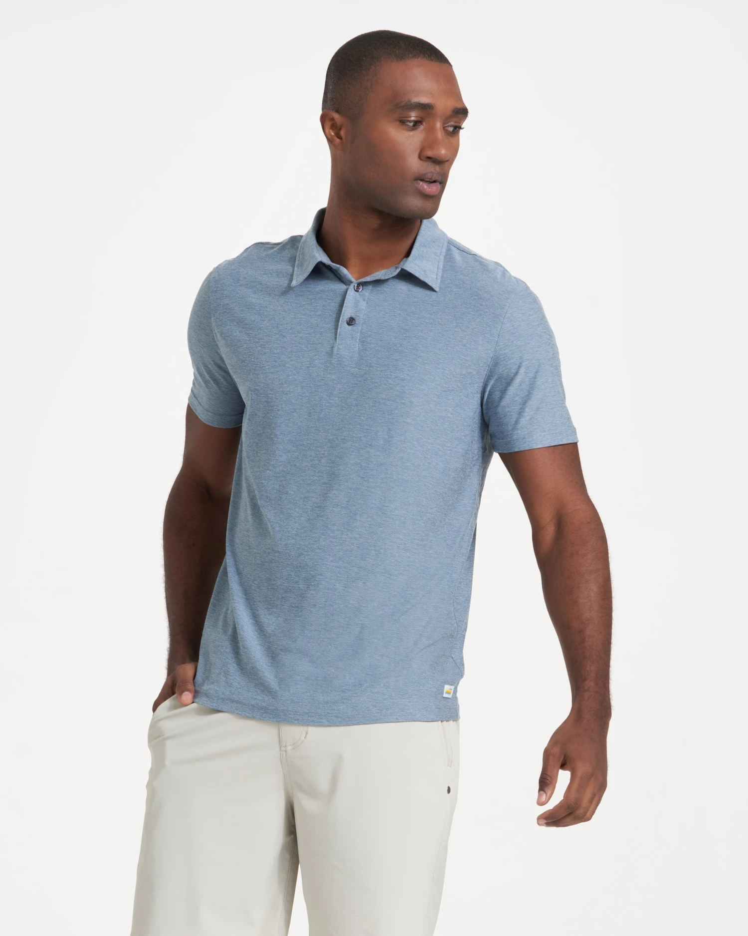 Strato Tech Polo | Cloud Heather 6 Strato Tech Polo | Cloud Heather - Image 4