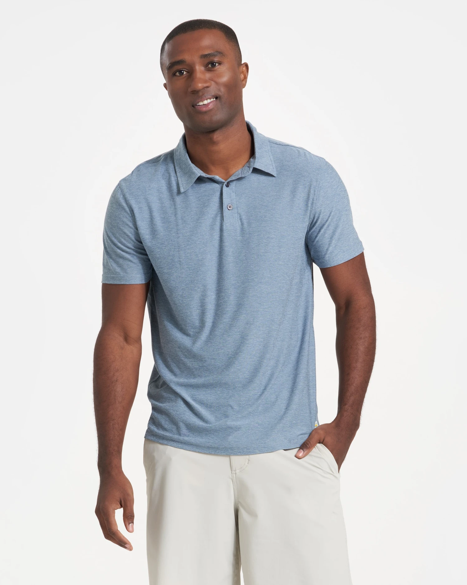Strato Tech Polo | Cloud Heather 4 Strato Tech Polo | Cloud Heather - Image 2
