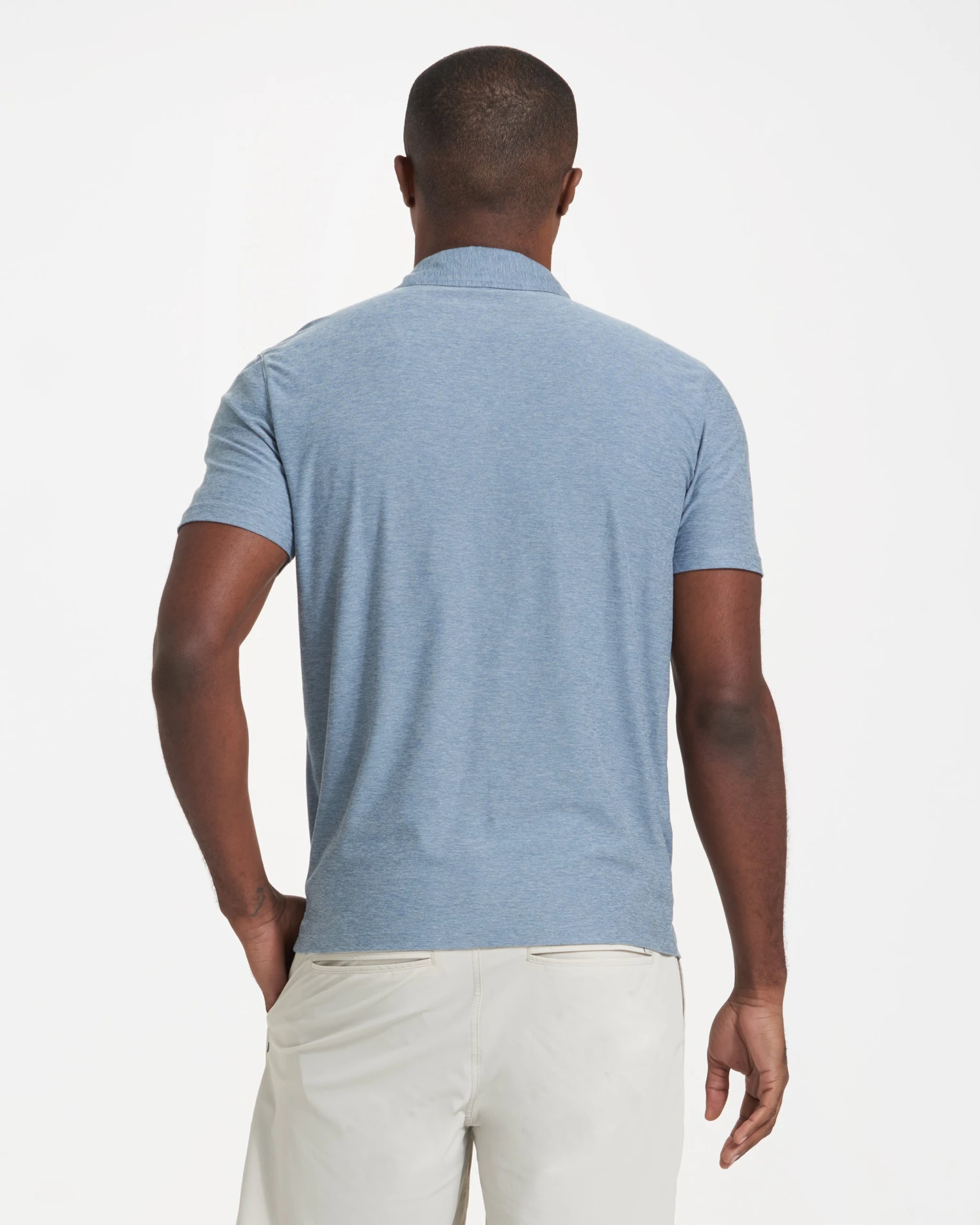 Strato Tech Polo | Cloud Heather 7 Strato Tech Polo | Cloud Heather - Image 5