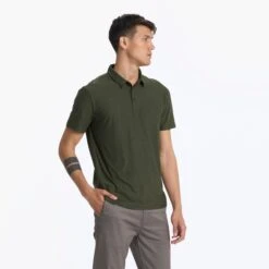 Strato Tech Polo | Forest Heather 9 Strato Tech Polo | Forest Heather -TrendSphere V188HFO 04560