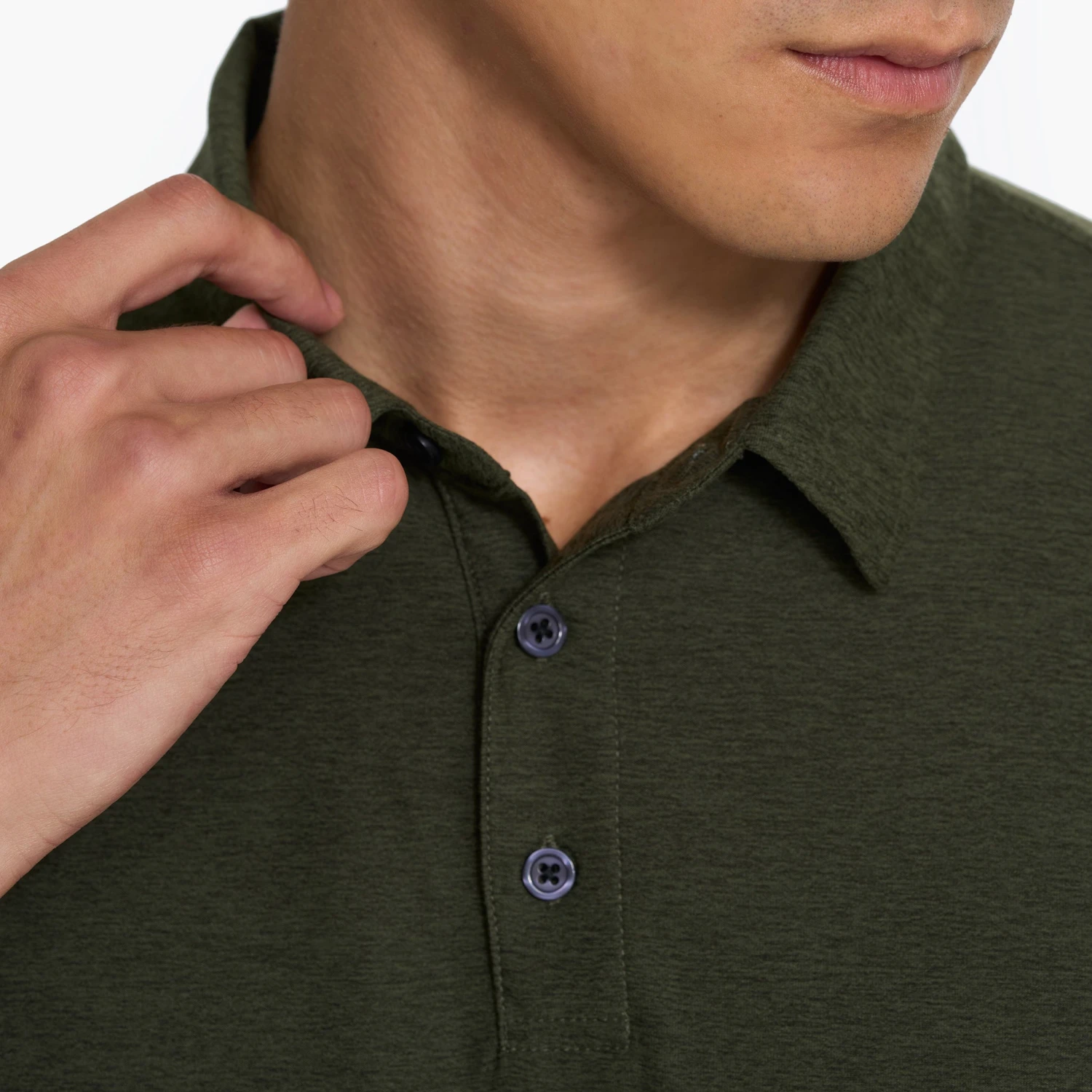 Strato Tech Polo | Forest Heather 7 Strato Tech Polo | Forest Heather - Image 5