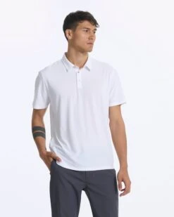 Strato Tech Polo | White -TrendSphere V188WHT 00041