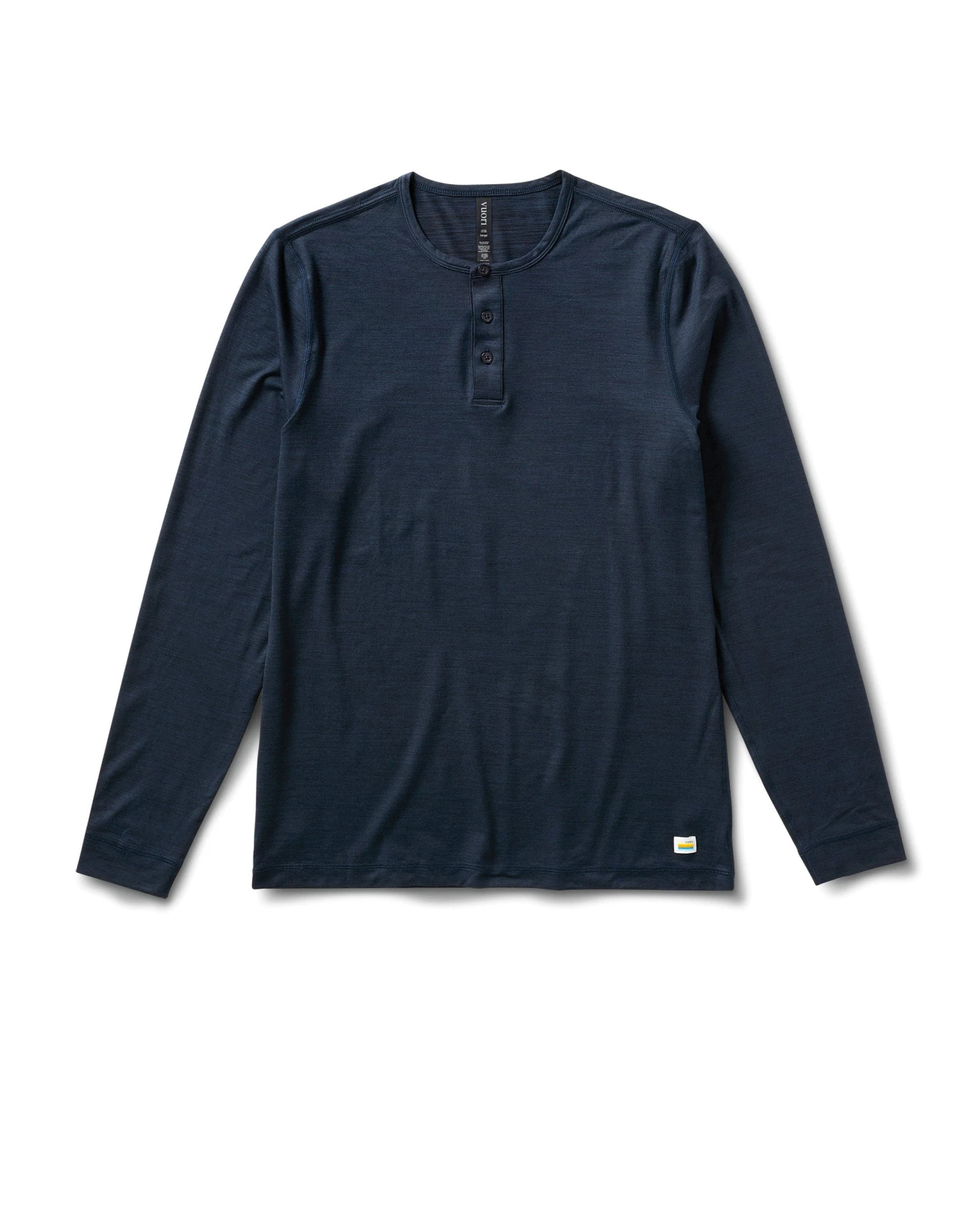 Long Sleeve Ease Performance Henley | Ink Heather 3 Long Sleeve Ease Performance Henley | Ink Heather